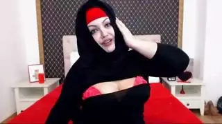 السمين فتاة عربية مسلمة الحجاب كاميرا ويب